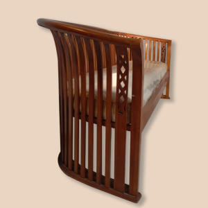 Curved Wooden Daybed – For Rent