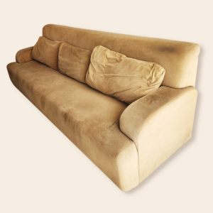 3-Seater Fabric Sofa for Rent – Soft, Spacious, and Relaxed
