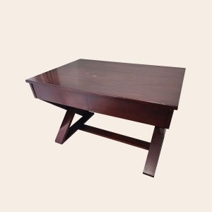 Meja Kayu Kaki X - untuk Disewakan per Tahun