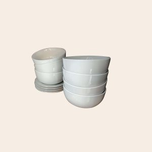 Set Mangkuk Putih - untuk Disewakan per Tahun